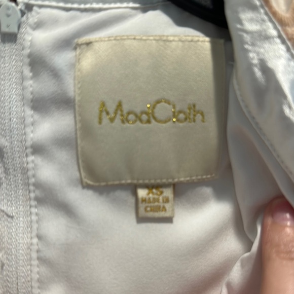 ModCloth Peach Embroidered Dress - Picture 2 of 6